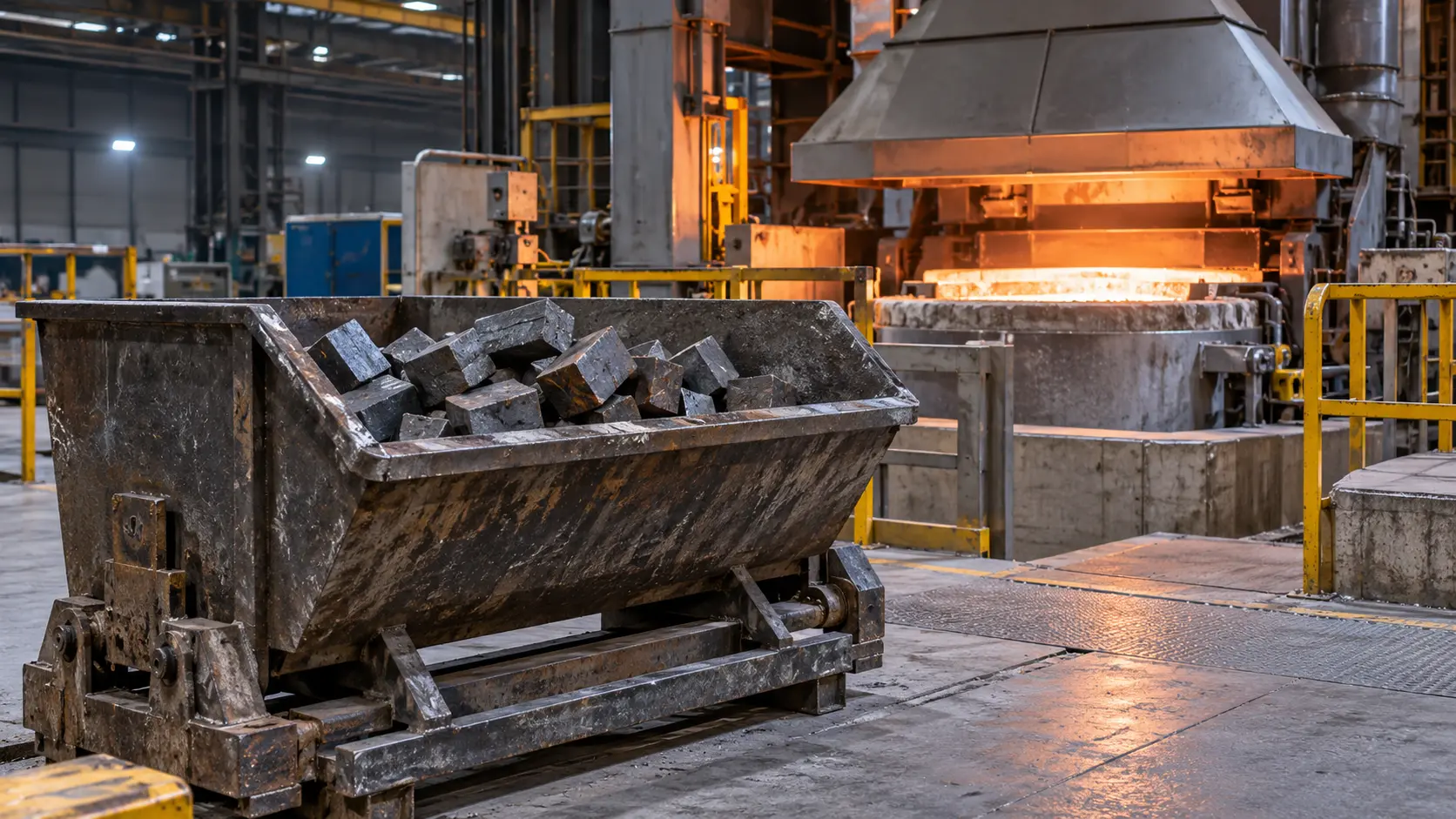 Foundry electric arc furnace and induction furnace melting charge from steel billet feedstock — Asia & Africa Metals